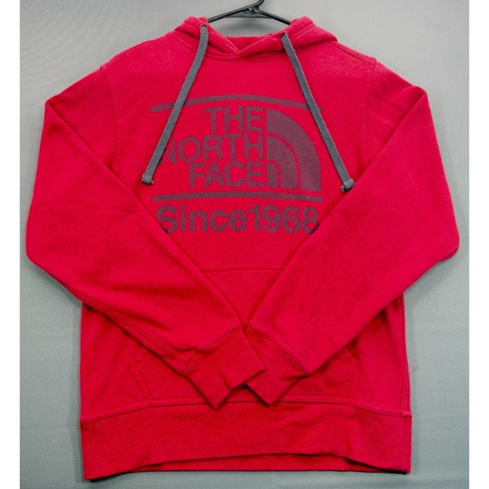The North Face Mens XS Red Graphic Hoodie Pullover Sweatshirt - Extra Small